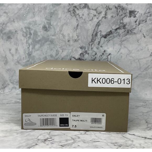 Dolce Vita Womens 7.5 Taupe Suede Daley High Top Platform Sneaker Shoes K6-13 - Picture 9 of 9